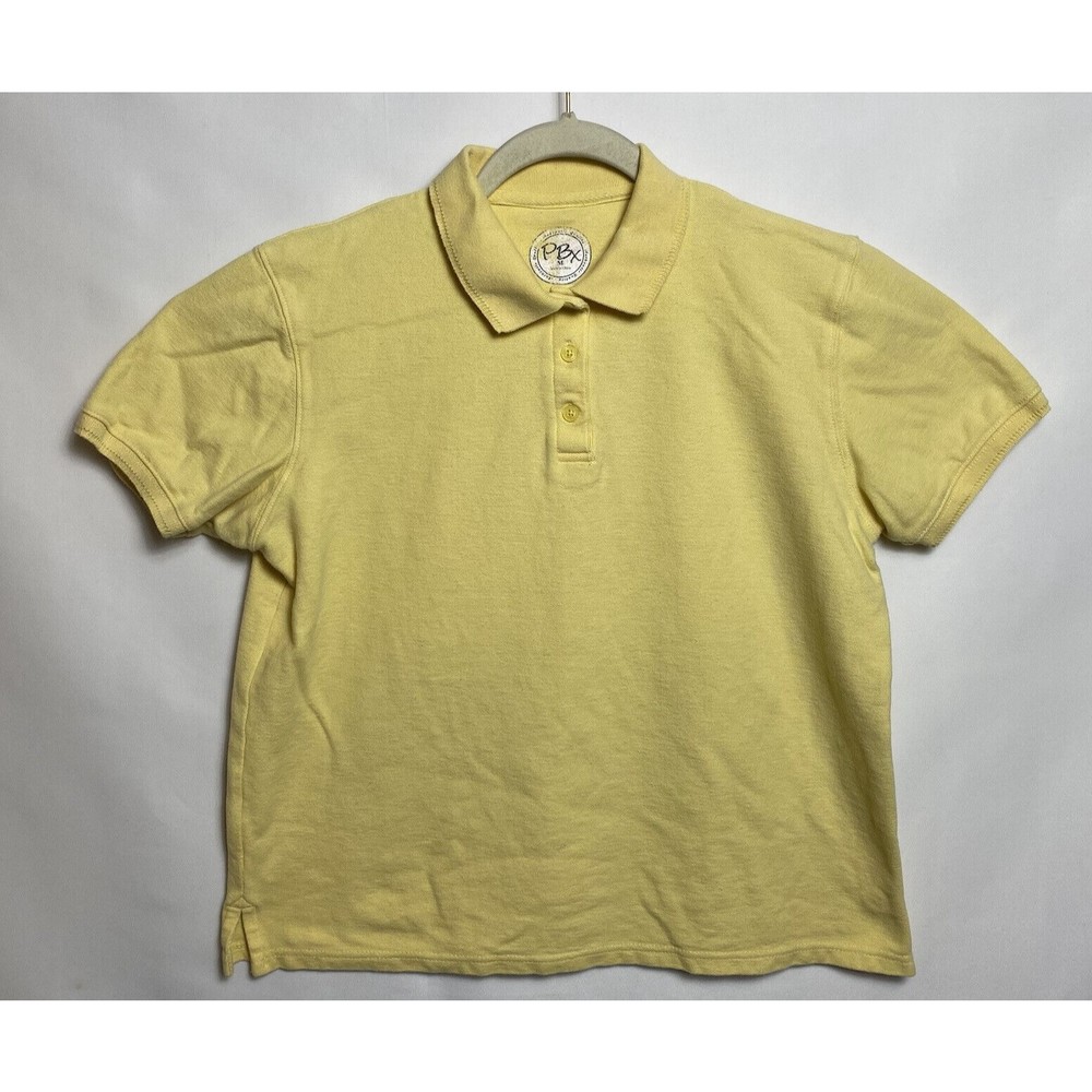 PBX Women Golf Polo Shirt Size M Yellow